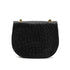 CHANEL VINTAGE BIG COCO ROUND CHAIN SHOULDER BAG BLACK OSTRICH 90306511 - PURPOSE