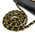 CHANEL VINTAGE BIG COCO ROUND CHAIN SHOULDER BAG BLACK OSTRICH 90306511 - PURPOSE
