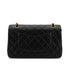 CHANEL VINTAGE CLASSIC FLAP MEDIUM CHAIN SHOULDER BAG BLACK LAMB SKIN 90306514 - PURPOSE