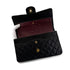 CHANEL VINTAGE CLASSIC FLAP MEDIUM CHAIN SHOULDER BAG BLACK LAMB SKIN 90306514 - PURPOSE