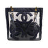 CHANEL VINTAGE TRIPLE COCO CHAIN TOTE BAG NAVY VINYL LAMB SKIN 90306517 - PURPOSE
