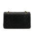 CHANEL VINTAGE CLASSIC FLAP MEDIUM CHAIN SHOULDER BAG BLACK LAMB SKIN 90306557 - PURPOSE