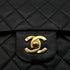CHANEL VINTAGE CLASSIC FLAP MEDIUM CHAIN SHOULDER BAG BLACK LAMB SKIN 90306557 - PURPOSE
