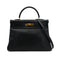 HERMES KELLY 35 RETOURNE BLACK EVERCALF HAND SHOULDER BAG 〇Z GHW 90306561 - PURPOSE