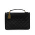 CHANEL VINTAGE DOUBLE TURN LOCK MATELASSE CHAIN SHOULDER HAND BAG BLACK LAMB SKIN 90306569 - PURPOSE