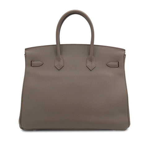 HERMES BIRKIN 35 ETAIN VEAU EPSOM HAND BAG □R PHW 90306841 - PURPOSE
