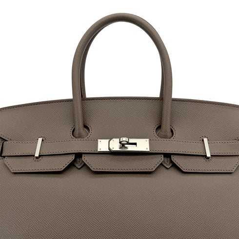 HERMES BIRKIN 35 ETAIN VEAU EPSOM HAND BAG □R PHW 90306841 - PURPOSE