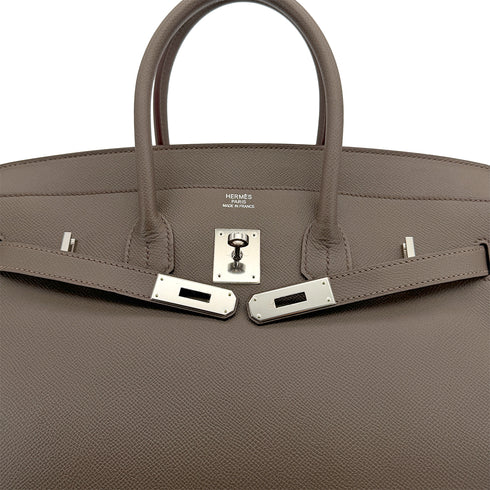 HERMES BIRKIN 35 ETAIN VEAU EPSOM HAND BAG □R PHW 90306841 - PURPOSE