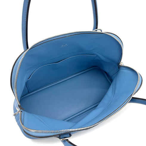 HERMES BOLIDE 31 BLUE PARADISE TAURILLON CLEMENCE HAND SHOULDER BAG T 90306842 - PURPOSE