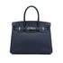 HERMES BIRKIN 30 VERSO BLUE NUIT ORANGE POPPY TOGO HAND BAG A PHW 90306844