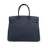 HERMES BIRKIN 30 VERSO BLUE NUIT ORANGE POPPY TOGO HAND BAG A PHW 90306844