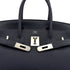 HERMES BIRKIN 30 VERSO BLUE NUIT ORANGE POPPY TOGO HAND BAG A PHW 90306844
