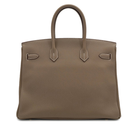 HERMES BIRKIN 35 ETOUPE TOGO HAND BAG A GHW 90306846 - PURPOSE