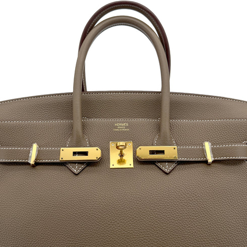 HERMES BIRKIN 35 ETOUPE TOGO HAND BAG A GHW 90306846 - PURPOSE
