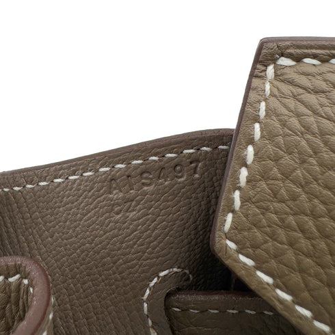 HERMES BIRKIN 35 ETOUPE TOGO HAND BAG A GHW 90306846 - PURPOSE
