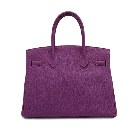 HERMES BIRKIN 30 ANEMONE TOGO HAND BAG □R PHW 90306847 - PURPOSE