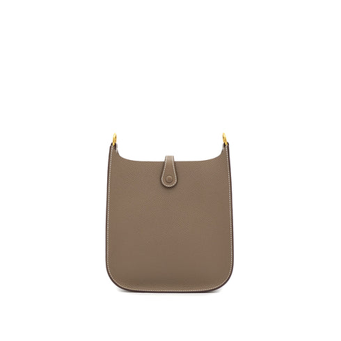 HERMES EVELYNE SELLIER TPM ETOUPE VEAU EPSOM SHOULDER BAG W 90306848