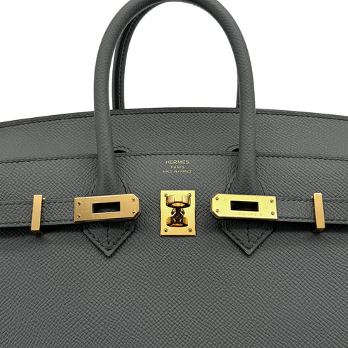 HERMES BIRKIN 25 SELLIER VERT AMANDE VEAU EPSOM HAND BAG B GHW 90306849 - PURPOSE