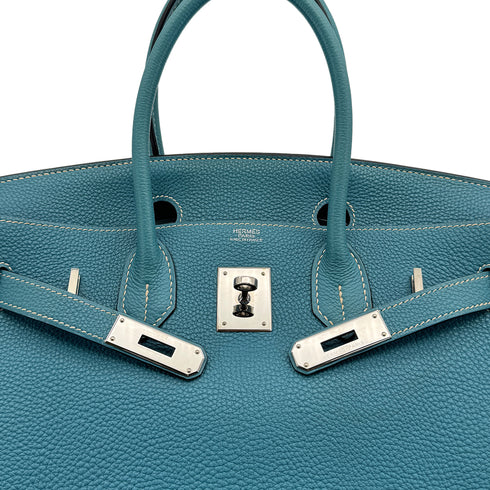 HERMES BIRKIN 30 BLUE JEAN TOGO HAND BAG ▢L PHW 90306850 - PURPOSE