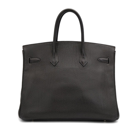 HERMES BIRKIN 35 GRAPHITE TOGO HAND BAG □E PHW 90306851 - PURPOSE