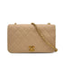 CHANEL VINTAGE FULL FLAP CHAIN SHOULDER BAG BEIGE LAMB SKIN 90306856 - PURPOSE