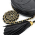 CHANEL VINTAGE BIG COCO FRINGE CHAIN SHOULDER BAG BLACK LAMB SKIN 90306857 - PURPOSE