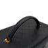 CHANEL VINTAGE BICOLORE TURN LOCK VANITY HAND SHOULDER BAG BLACK LEATHER 90306858 - PURPOSE
