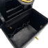 CHANEL VINTAGE BICOLORE TURN LOCK VANITY HAND SHOULDER BAG BLACK LEATHER 90306858 - PURPOSE
