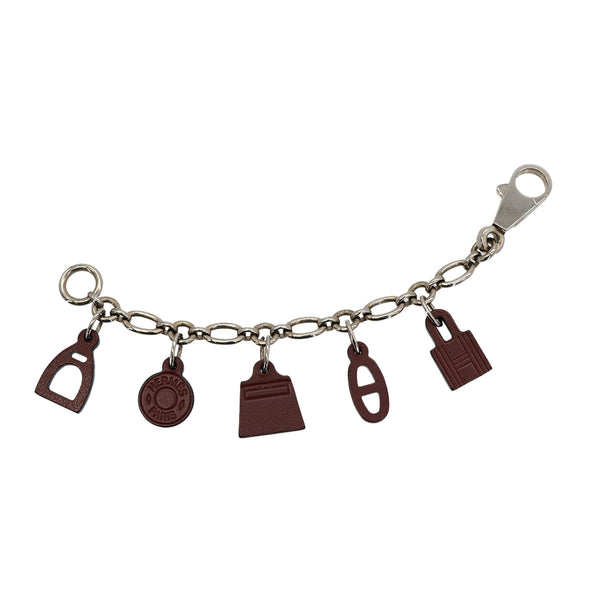 HERMES BAG CHARM AMULETTES5 ROUGE H VEAU BARENIA 90306860