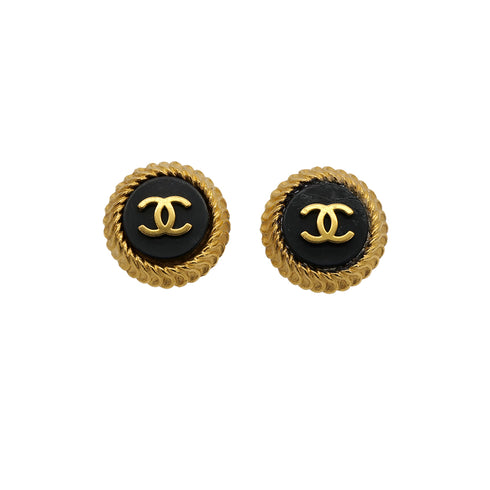 CHANEL VINTAGE EARRINGS COCOMARK ROUND ACCESSORY 95A 90306864 - PURPOSE