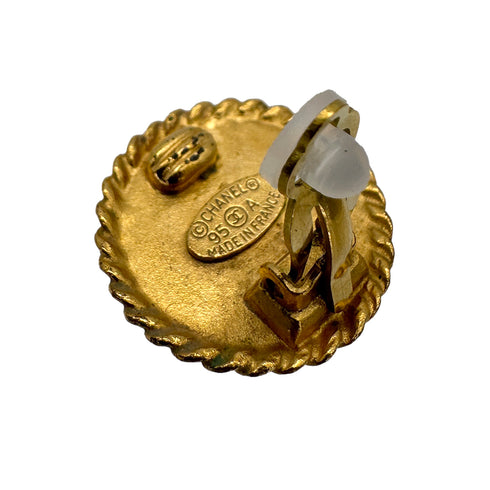 CHANEL VINTAGE EARRINGS COCOMARK ROUND ACCESSORY 95A 90306864 - PURPOSE