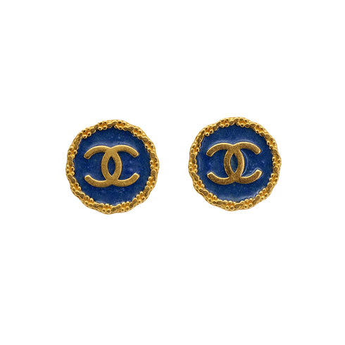 CHANEL VINTAGE EARRINGS COCOMARK ROUND ACCESSORY 94P 90306868 - PURPOSE