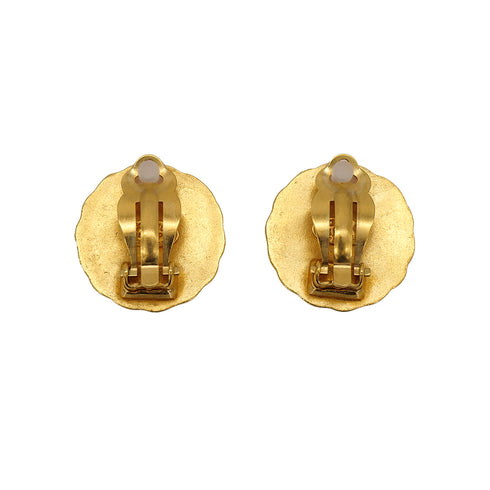 CHANEL VINTAGE EARRINGS COCOMARK ROUND ACCESSORY 94P 90306868 - PURPOSE