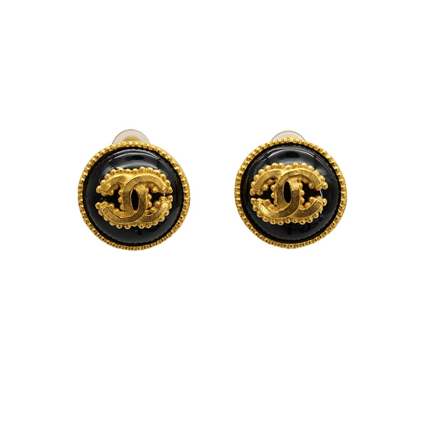CHANEL VINTAGE EARRINGS COCOMARK ROUND ACCESSORY 96A 90306869 - PURPOSE