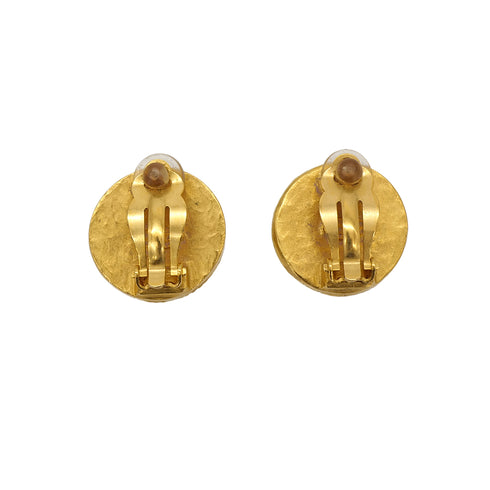 CHANEL VINTAGE EARRINGS COCOMARK ROUND ACCESSORY 96A 90306869 - PURPOSE