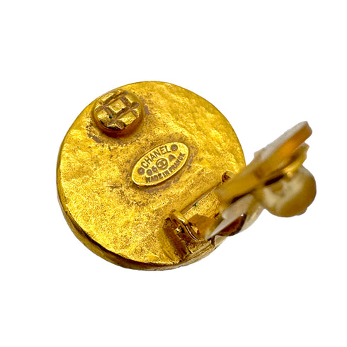 CHANEL VINTAGE EARRINGS COCOMARK ROUND ACCESSORY 96A 90306869 - PURPOSE