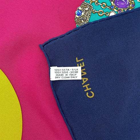 CHANEL VINTAGE SCARF MULTICOLOR SILK 90306875 - PURPOSE