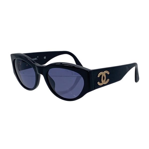 CHANEL VINTAGE SUNGLASSES COCOMARK BLACK EYEWEAR 90306880 - PURPOSE