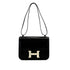 HERMES CONSTANCE 24 BLACK BOXCALF SHOULDER BAG U PHW 90307014