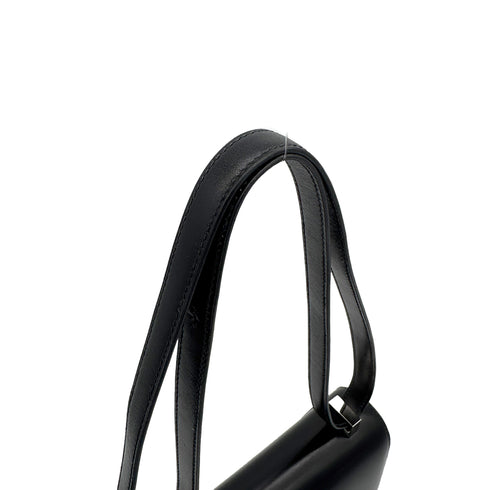 HERMES CONSTANCE 24 BLACK BOXCALF SHOULDER BAG U PHW 90307014