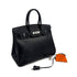 HERMES BIRKIN 35 BLACK BOXCALF HAND BAG □F PHW 90307015 - PURPOSE