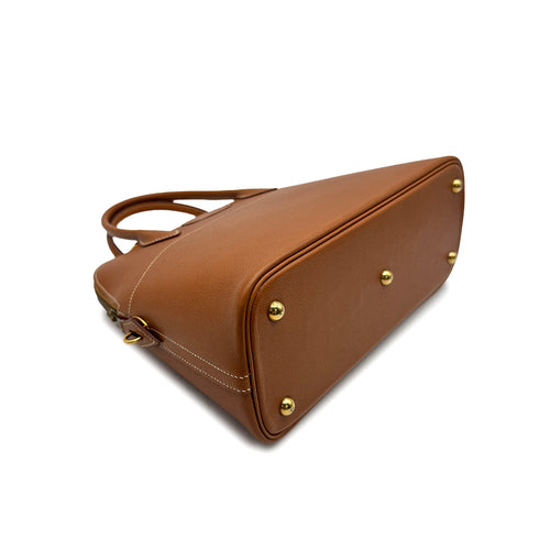 HERMES BOLIDE 31 GOLD COUCHEVEL HAND SHOULDER BAG 〇Z GHW 90307016 - PURPOSE