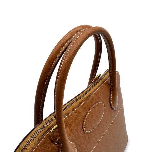 HERMES BOLIDE 31 GOLD COUCHEVEL HAND SHOULDER BAG 〇Z GHW 90307016 - PURPOSE