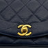 CHANEL VINTAGE DIANA SMALL CHAIN SHOULDER BAG NAVY CAVIAR SKIN 90307018 - PURPOSE