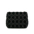 CHANEL MINI SQUARE 17 CHAIN SHOULDER BAG BLACK CANVAS VELOR 90307023
