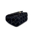 CHANEL MINI SQUARE 17 CHAIN SHOULDER BAG BLACK CANVAS VELOR 90307023