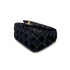 CHANEL MINI SQUARE 17 CHAIN SHOULDER BAG BLACK CANVAS VELOR 90307023