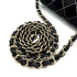 CHANEL MINI SQUARE 17 CHAIN SHOULDER BAG BLACK CANVAS VELOR 90307023