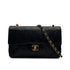 CHANEL VINTAGE CLASSIC FLAP SMALL CHAIN SHOULDER BAG BLACK LAMB SKIN 90307024 - PURPOSE