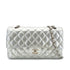 CHANEL VINTAGE MATELASSE CHAIN SHOULDER BAG SILVER LEATHER 90307026 - PURPOSE